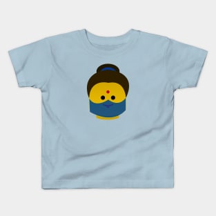 Lego head Indian Girl Kids T-Shirt